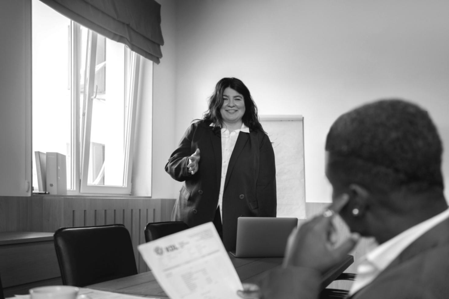 Strategic planning session with financial forecasting documents